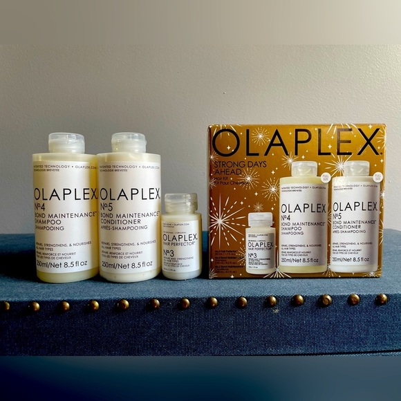 Olaplex Strong Days Ahead No4 Shampoo, No5 conditioner & No3 50mls - Picture 1 of 5